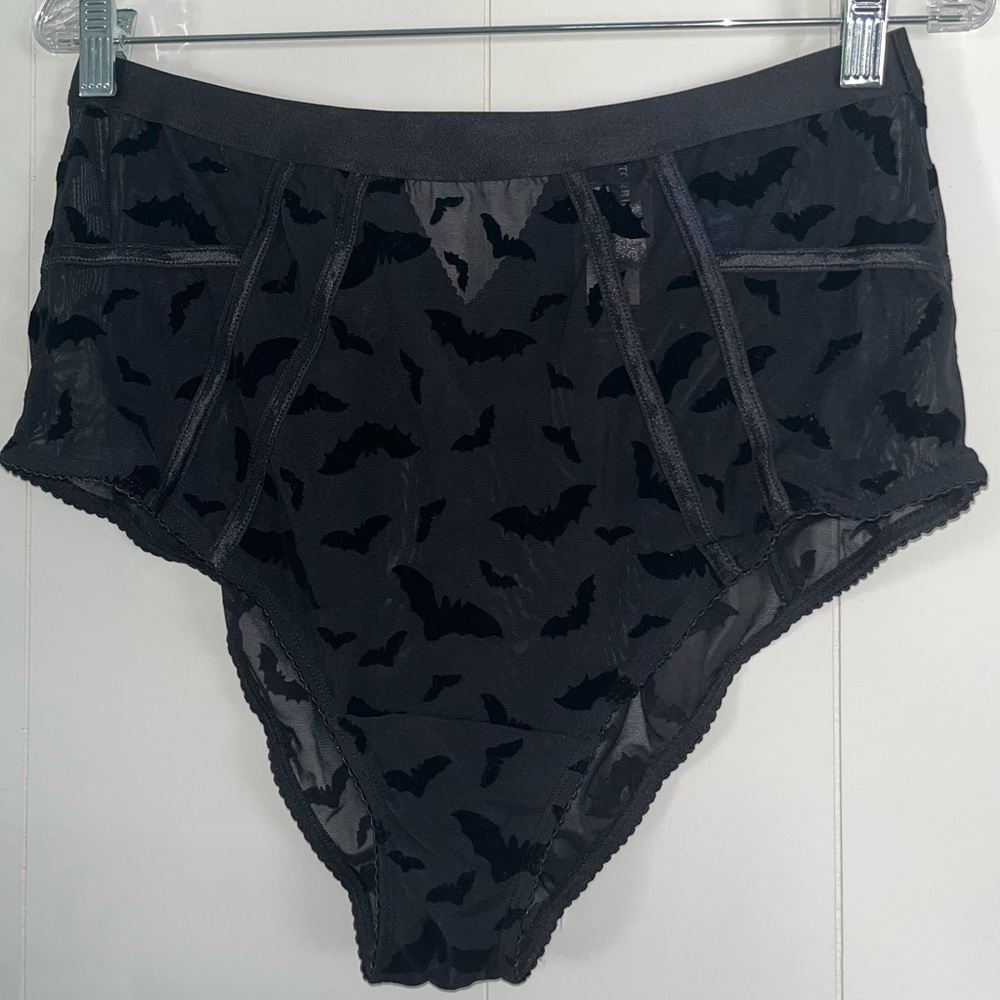 Torrid panty flocked mesh high waist brief
